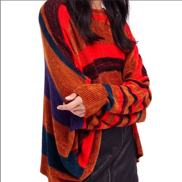 Free People Sweaters - Free People Chenille Striped Sweater